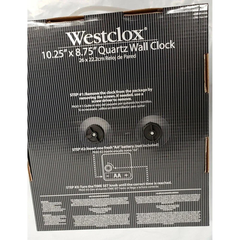 Plastic Kitchen Wall Clock, approx. 10.25